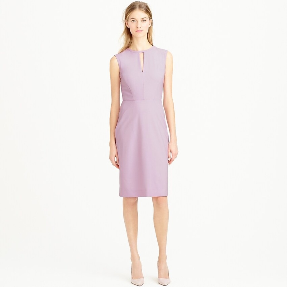 J. Crew Keyhole Italian Stretch Wool Dress NWOT